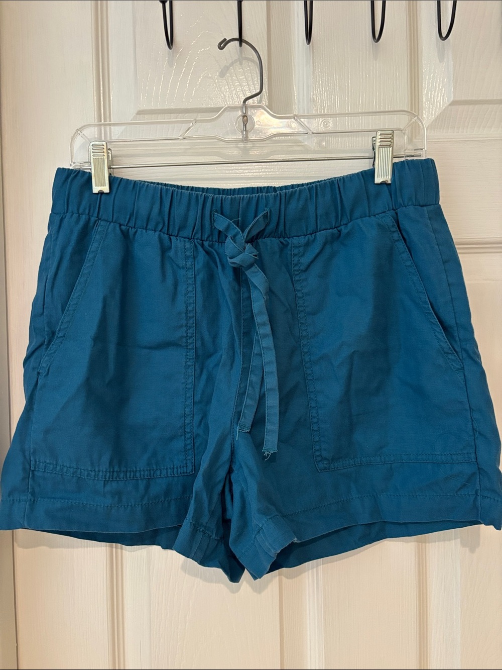 LOFT Teal Drawstring Shorts